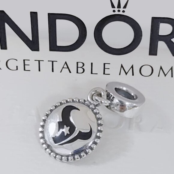 Pandora Houston Texans Football Team Exclusive Dangle Charm with box - Picture 1 of 4